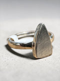 Meteorite Solid 925 Sterling Silver Ring 7