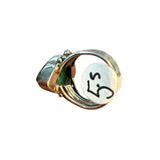 Malachite Solid 925 Sterling Silver Ring 5.5