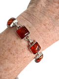 Baltic Amber Solid 925 Sterling Silver Bracelet