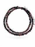 Rhodonite 4 mm Beaded Necklace