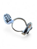 Staurolite Fairy Cross Crystal Solid 925 Sterling Silver Ring 7