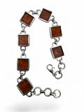 Baltic Amber Solid 925 Sterling Silver Bracelet