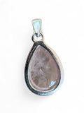 Rose Quartz Solid 925 Sterling Silver Pendant