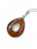 Baltic Amber Solid 925 Sterling Silver Necklace
