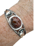 UNIQUE CRAZY LACE AGATE Solid 925 Sterling Silver Bracelet