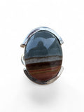 Polychrome Jasper Solid 925 Sterling Silver Ring 7