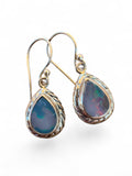 Australian Opal Solid 925 Sterling Silver Earrings