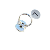 Kingman Pink Dahlia Turquoise Solid 925 Sterling Silver Ring 7