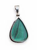 Malachite Solid 925 Sterling Silver Pendant