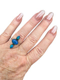 Paraiba Opal Solid 925 Sterling Silver Ring 7