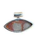 Noreena Jasper & Garnet Solid 925 Sterling Silver Pendant