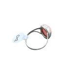 Rhodochrosite Solid 925 Sterling Silver Ring 8