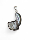 Big Freshwater Pearl Solid 925 Sterling Silver Pendant