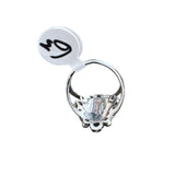 Kingman Red Rose Dahlia Solid 925 Sterling Silver Ring 6.5