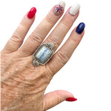 Scheelite Solid 925 Sterling Silver Ring 10.5