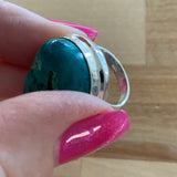 Chrysocolla Solid 925 Sterling Silver Ring 4