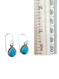 Chrysocolla Solid 925 Sterling Silver Earrings