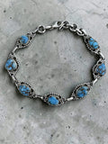 Golden Hills Turquoise Solid 925 Sterling Silver Bracelet