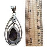 Labradorite Solid 925 Sterling Silver Pendant