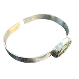 Seraphanite Solid 925 Sterling Silver Cuff Bracelet
