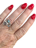 Faceted Labradorite Solid 925 Sterling Silver Ring 7