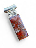 Red Moss Agate Solid 925 Sterling Silver Pendant