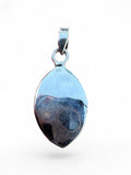 Kingman Pink Dahlia Turquoise Shadow Box Solid 925 Sterling Silver Pendant