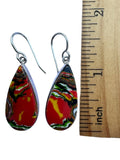 Fordite Detroit Agate Solid 925 Sterling Silver Earrings