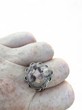 Birds Eye Jasper Solid 925 Sterling Silver Ring 10