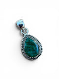 Emerald Solid 925 Sterling Silver Pendant