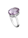 Amethyst Solid 925 Sterling Silver Ring 7