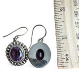 Amethyst Solid 925 Sterling Silver Earrings
