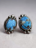Golden Hills Turquoise Solid 925 Sterling Silver stud Earrings