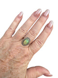 Ethiopian Opal Solid 925 Sterling Silver Ring 10