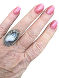 Dendritic Opal Solid 925 Sterling Silver Ring 6