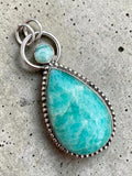 Amazonite Solid 925 Sterling Silver Pendant