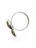 Labradorite triple faceted Solid 925 Sterling Silver Ring 7