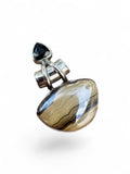 Schalenblend Sphalerite, Wurtzite Pyrite & Galena Solid 925 Sterling Silver Pendant