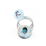 Kingman Blue Copper Turquoise Solid 925 Sterling Silver Ring 7.5