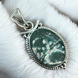 Ancient Roman Glass Solid 925 Sterling Silver Pendant