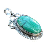 Malachite Solid 925 Sterling Silver Pendant