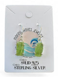 Rough Green Kyanite Solid 925 Sterling Silver Earrings