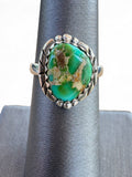 Sonoran Gold Turquoise Solid 925 Sterling Silver Ring 6