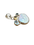 Pearl Multi-Stone Solid 925 Sterling Silver Pendant