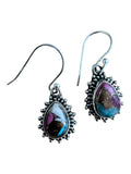 Kingman Cotton Candy Turquoise Solid 925 Sterling Silver Earrings