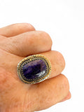Blue Sapphire Solid 925 Sterling Silver Ring 9.5