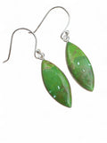 Green Mojave Turquoise Solid 925 Sterling Silver Earrings