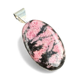 Rhodonite Solid 925 Sterling Silver Pendant