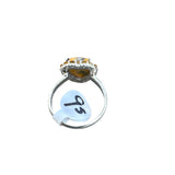 HEART Bumblebee Jasper & Citrine Solid 925 Sterling Silver Ring 9.5