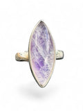 Purple Moonstone Solid 925 Sterling Silver Ring 7.5